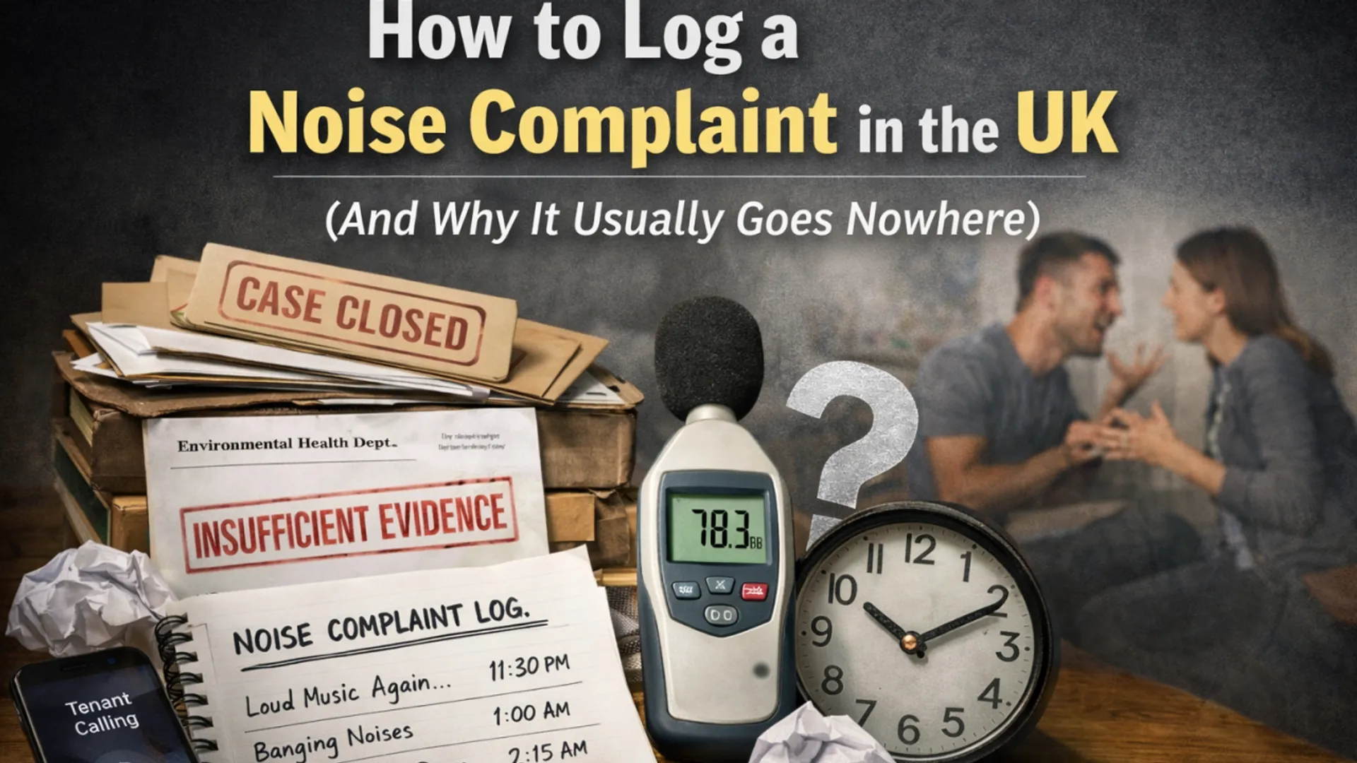 How to Log a Noise Complaint in the UK (And Why It Usually Goes Nowhere)
